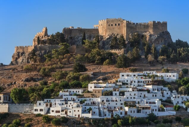 Lindos Castle and village